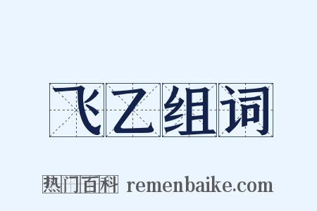 飞乙组词是什么意思的图片